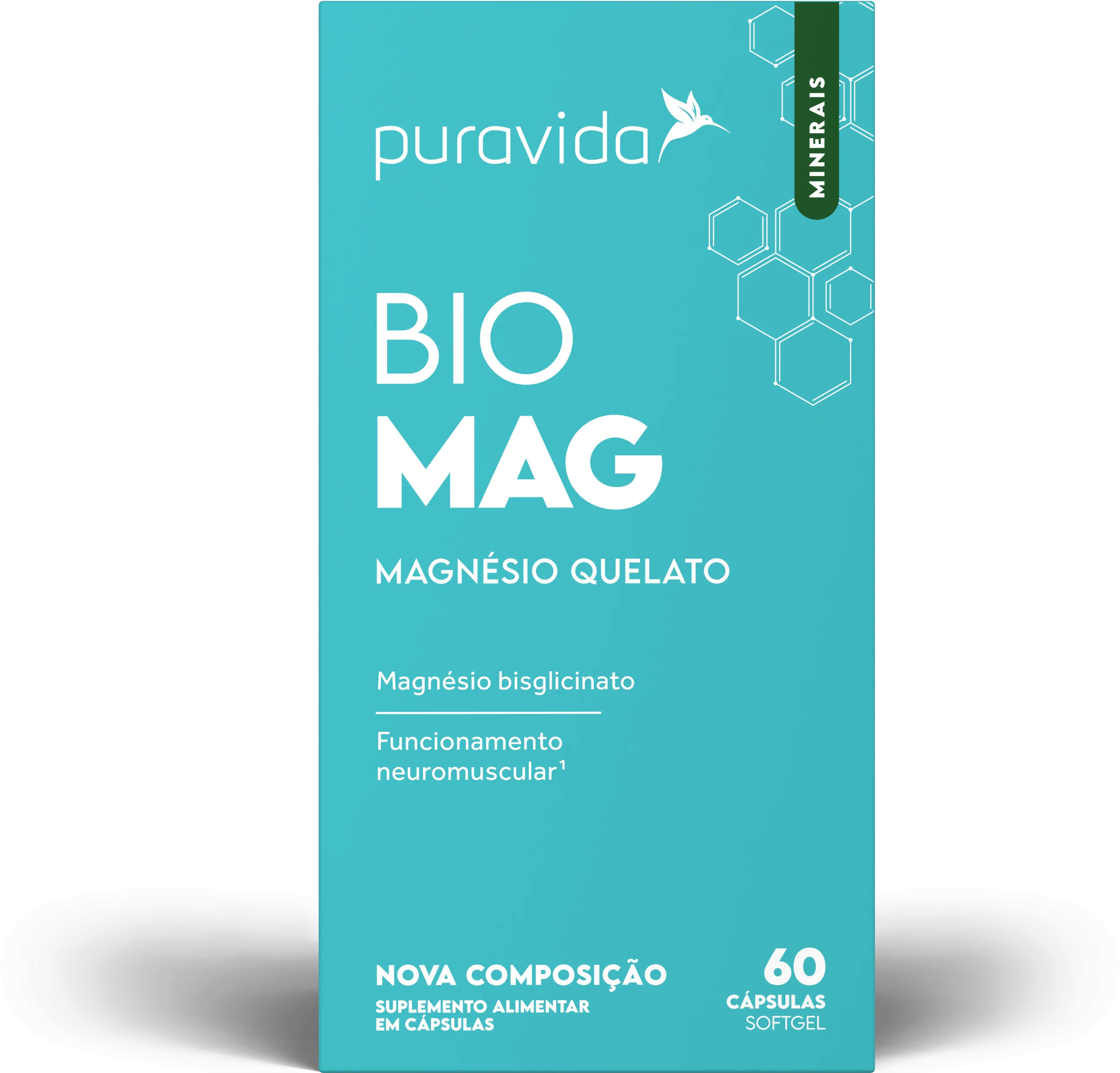 Suplemento Alimentar Puravida Bio Mag 60 cápsulas