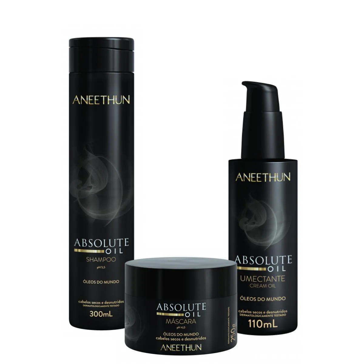 KIT ABSOLUTE OIL SHAMPOO,MáSCARA,UMECTANTE -ANEETHUN