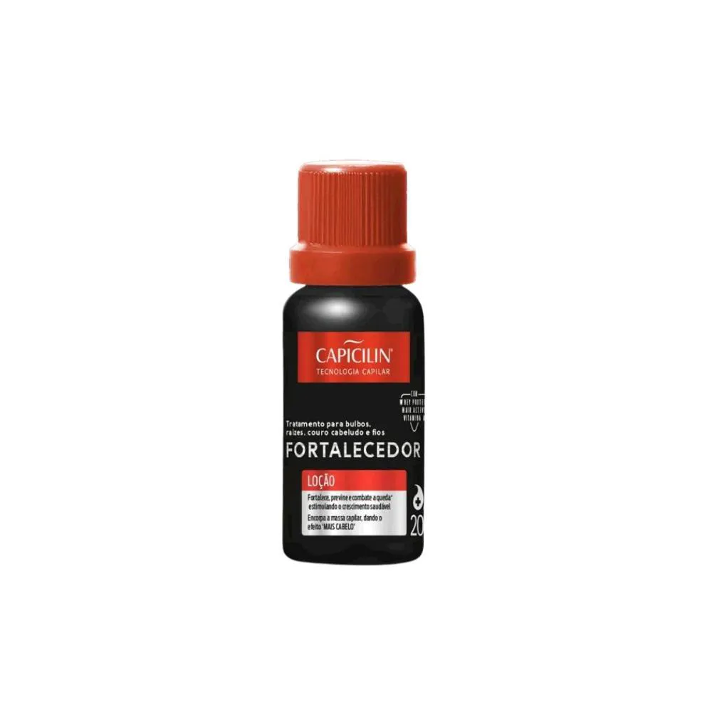 LOçãO CAPILAR CAPICILIN FORTALECEDOR WHEY PROTEIN 20ML