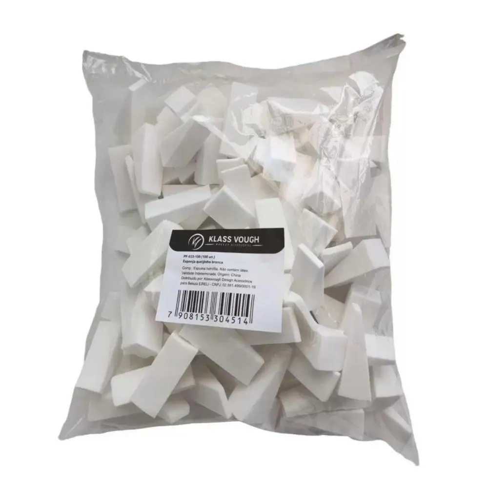 ESPONJA QUEIJINHO KLASS VOUGH BRANCA 100UN. PF-033-100