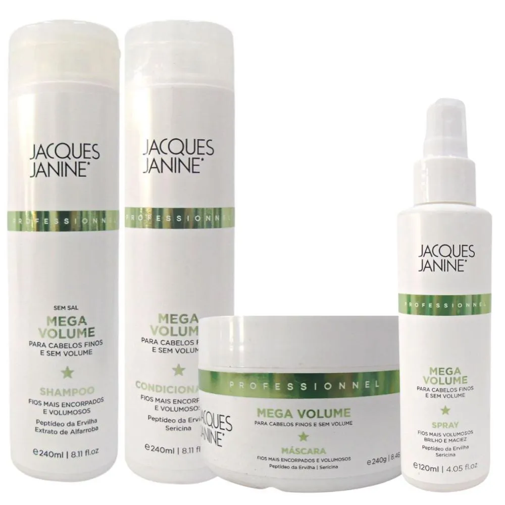 KIT JACQUES JANINE MEGA VOLUME C/4