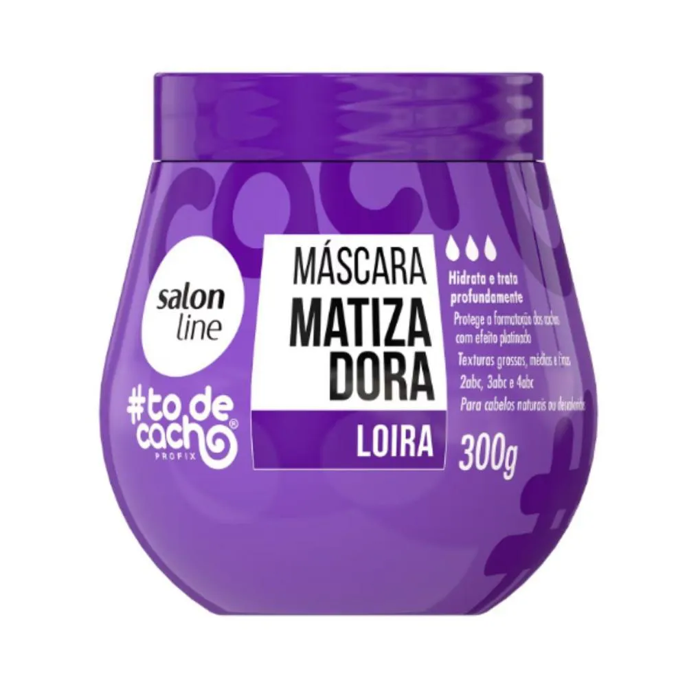MáSCARA MATIZADORA SALON LINE #TODECACHO ROXA 300G