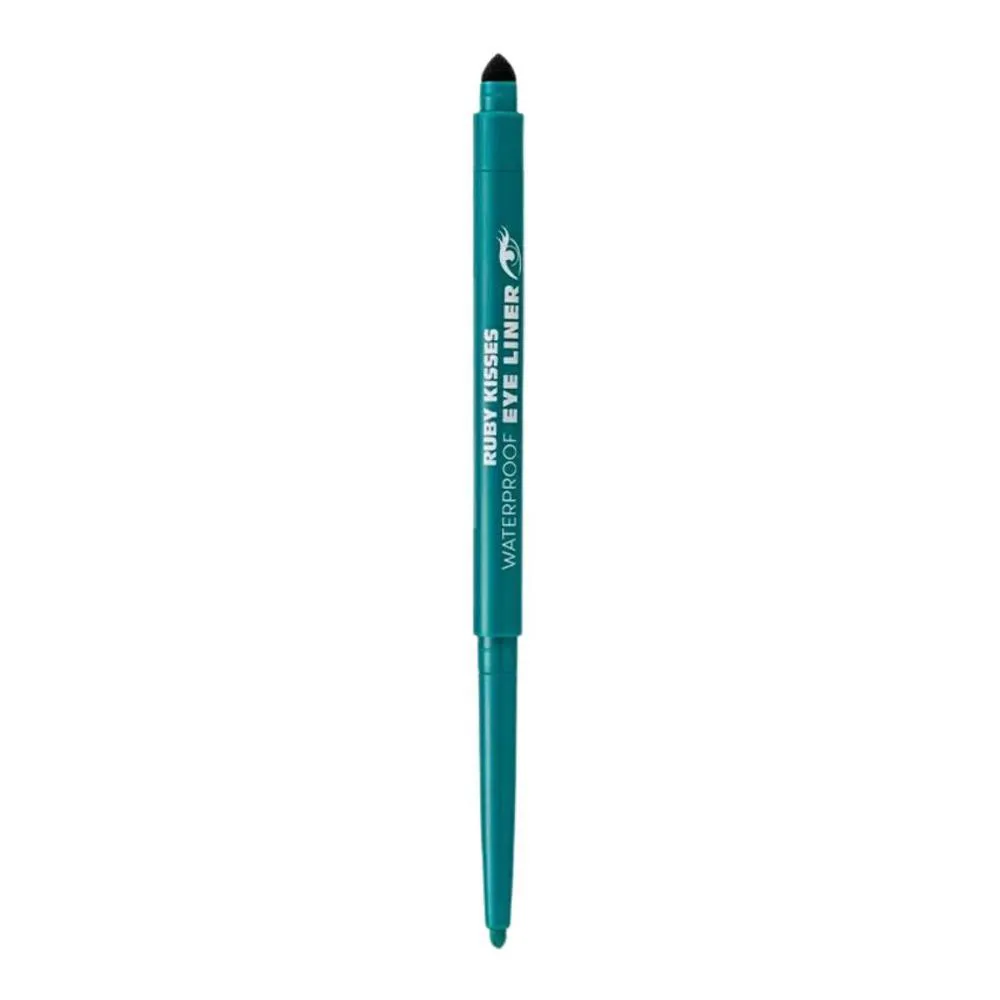LáPIS RETRáTIL PARA OLHOS RUBY KISSES EYE LINER A PROVA D´áGUA TURQUESA 0,35G