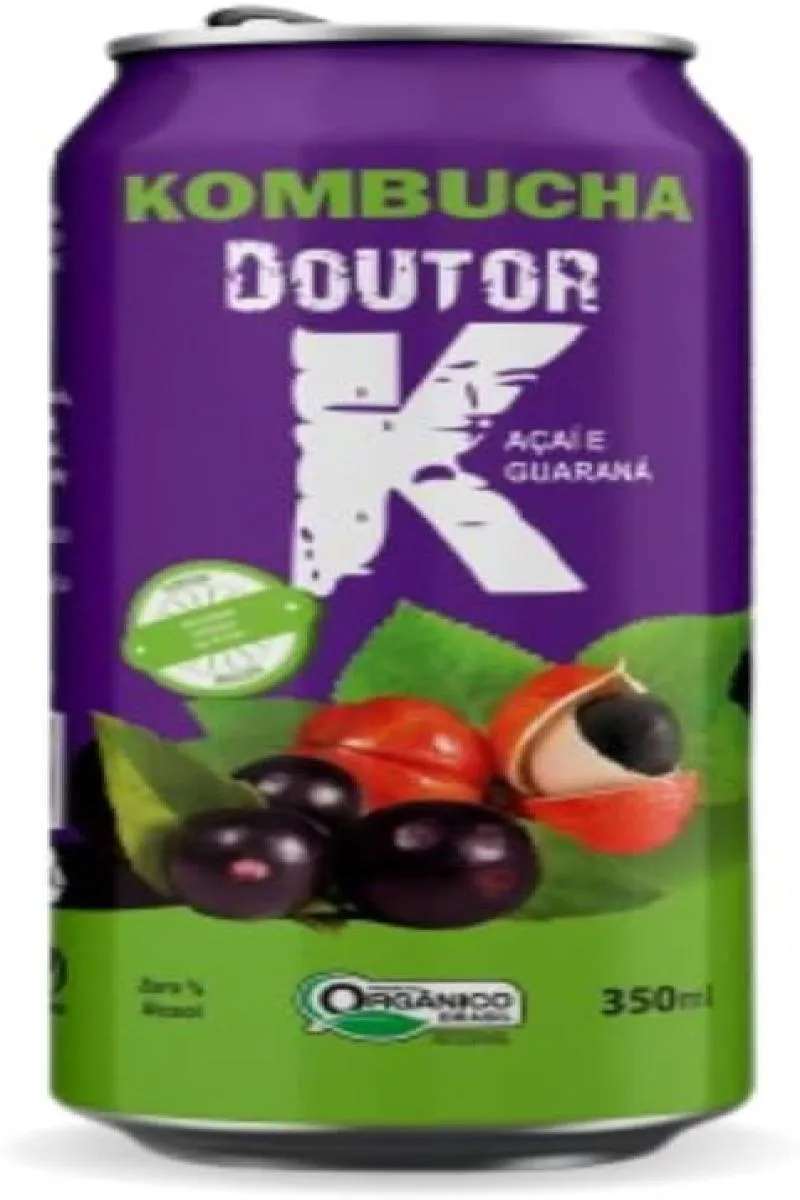 KOMBUCHA GUARANá E AçAí 350ML DOUTOR K