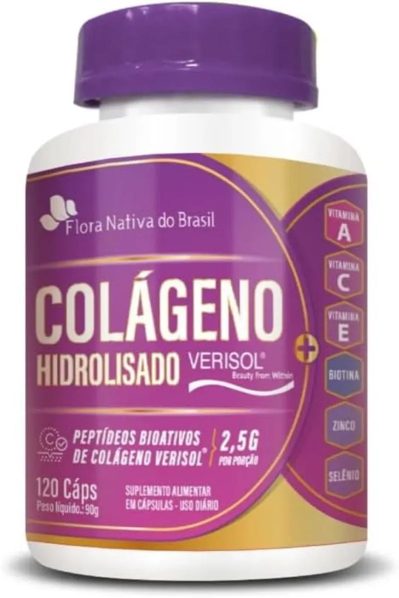 COLáGENO VERISSOL + ASSOCIAçõES 750MG 120 CAPS FLORA NATIVA
