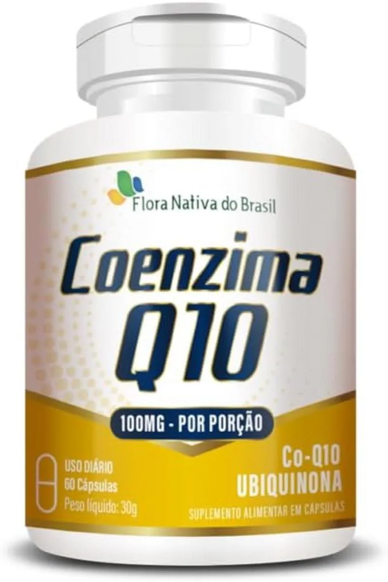 COQ-10 COENZIMA Q10 100% PURA (UBIQUINONA) 60 CAPS FLORA NATIVA DO BRASIL