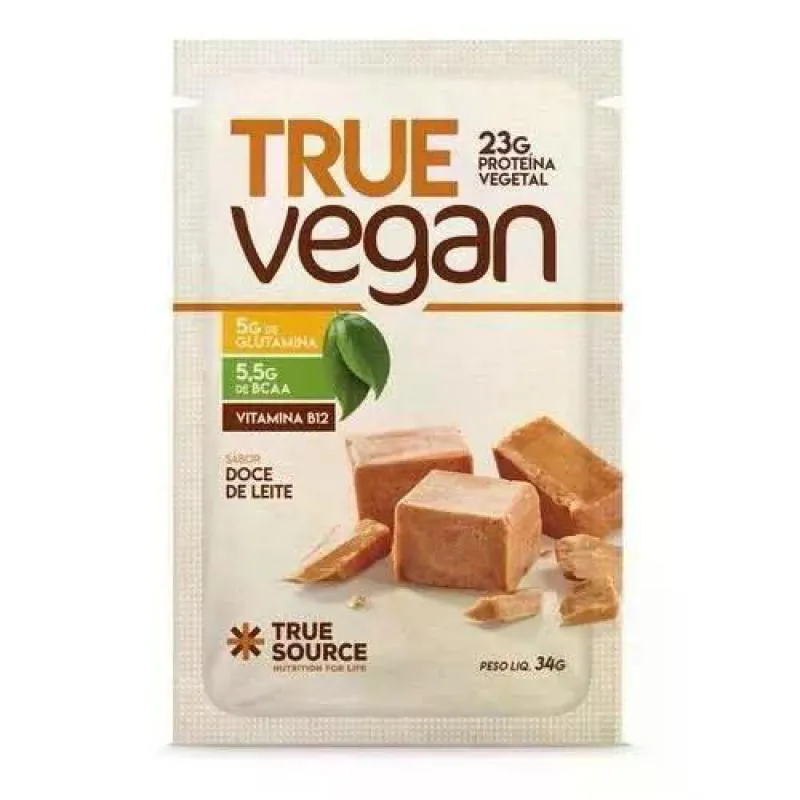 PROTEINA TRUE VEGAN TRUE SOURCE DOCE DE LEITE 32G