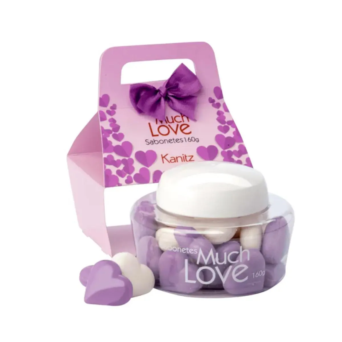 SABONETE KANITZ MUCH LOVE MINI CORAÇÃO LILÁS 160G