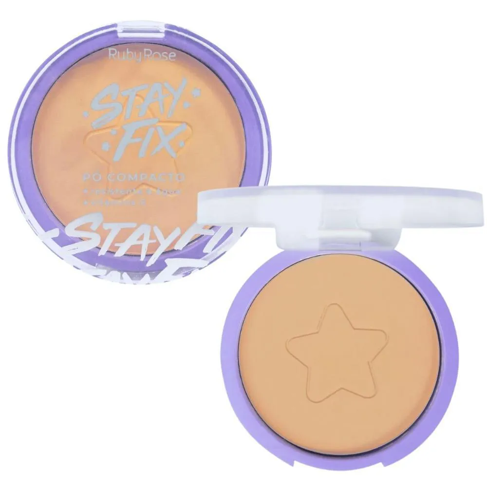 Pó COMPACTO RUBY ROSE STAY FIX ME100 10G