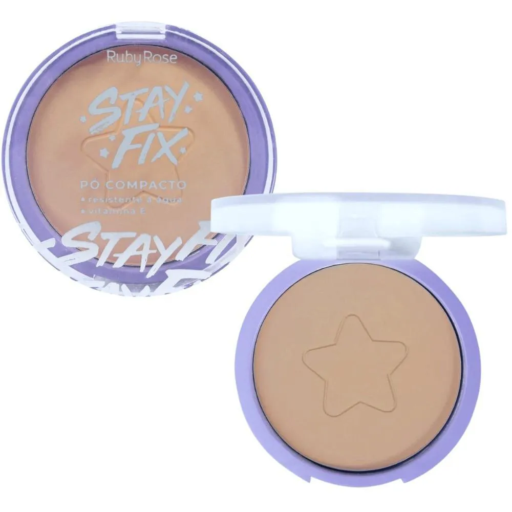 Pó COMPACTO RUBY ROSE STAY FIX ME120 10G