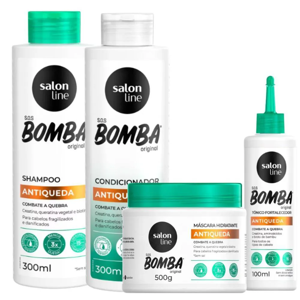 KIT SALON LINE S.O.S BOMBA ANTIQUEDA C/4