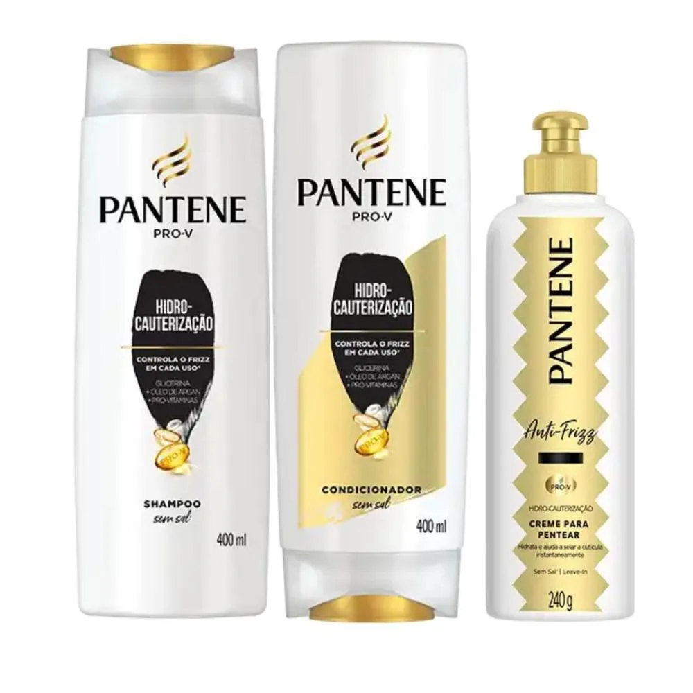 KIT PANTENE PRO-V HIDRO-CAUTERIZAçãO COM 3