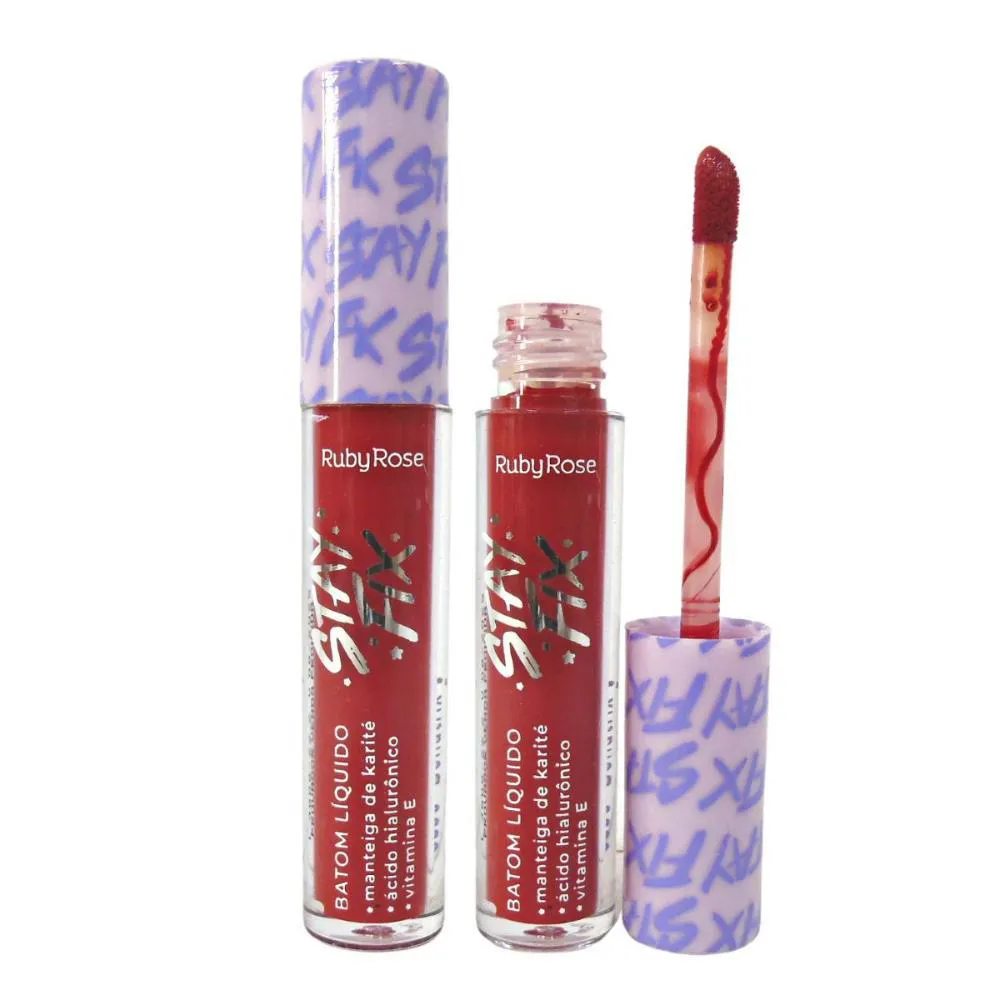 BATOM LíQUIDO RUBY ROSE STAY FIX BELLATRIX 3,2ML