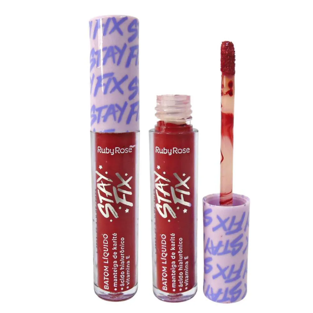 BATOM LíQUIDO RUBY ROSE STAY FIX ELECTRA 3,2ML
