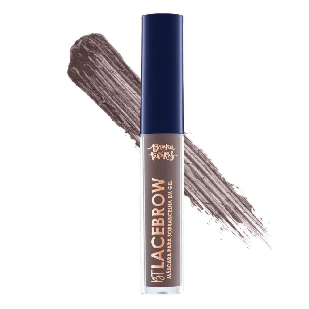 MáSCARA PARA SOBRANCELHAS EM GEL BRUNA TAVARES BT LACEBROW DARKBROWN 2,5G