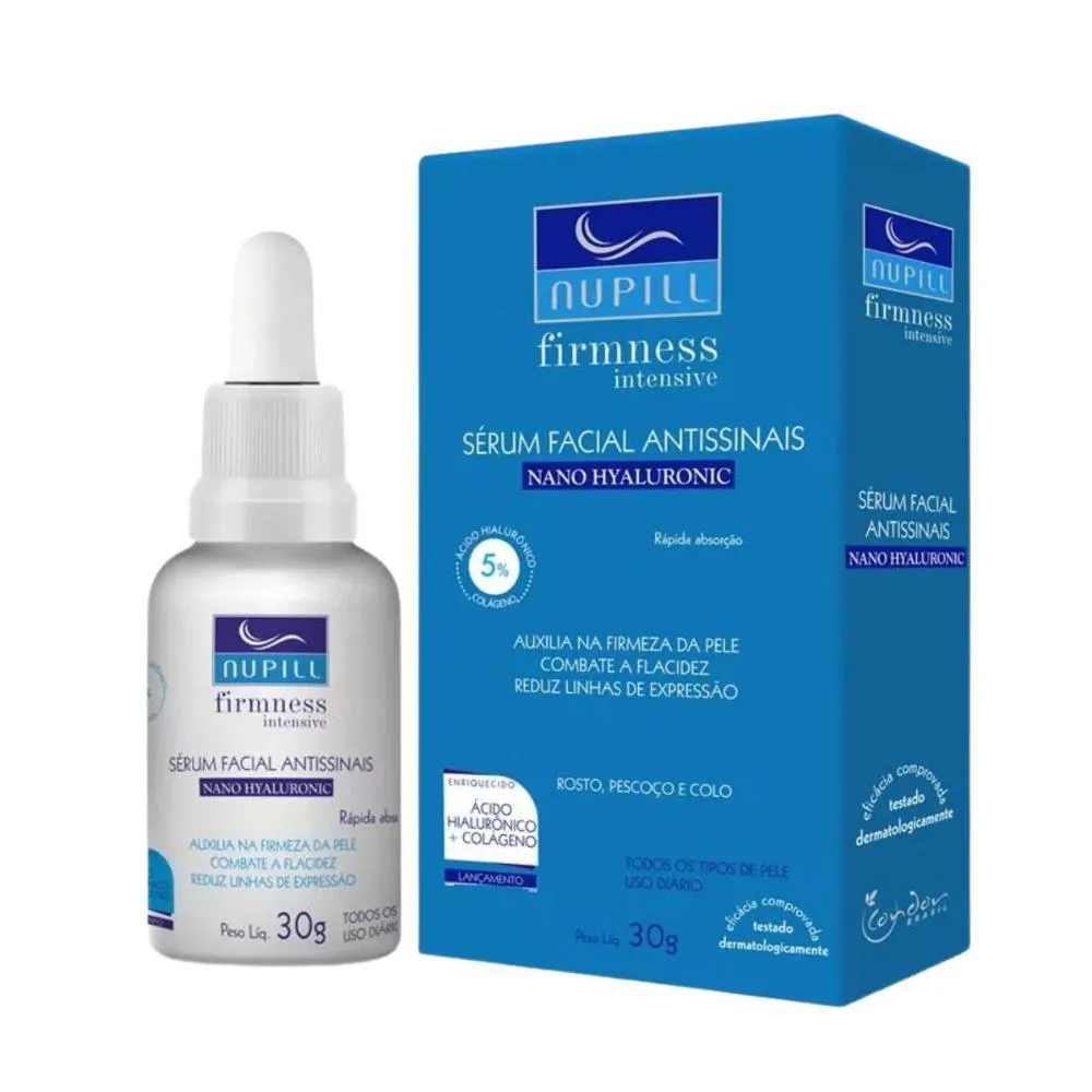 SéRUM FACIAL ANTISSINAIS NUPILL FIRMNESS INTENSIVE NANO HYALURONIC 30G