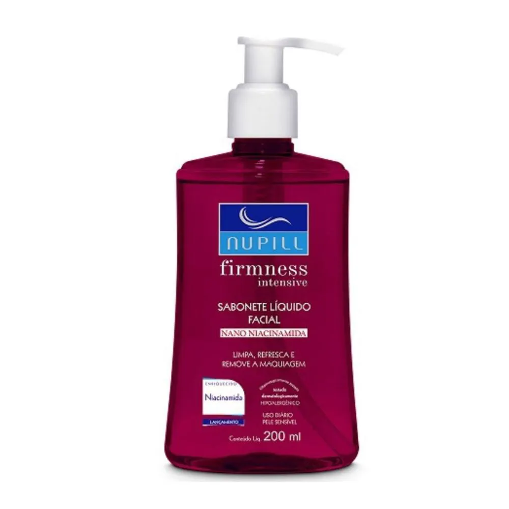 SABONETE LíQUIDO FACIAL PELE SENSíVEL NUPILL FIRMNESS INTENSIVE NANO NIACINAMIDA 200ML