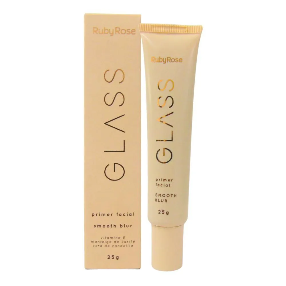 PRIMER FACIAL SMOOTH BLUR RUBY ROSE GLASS 25G