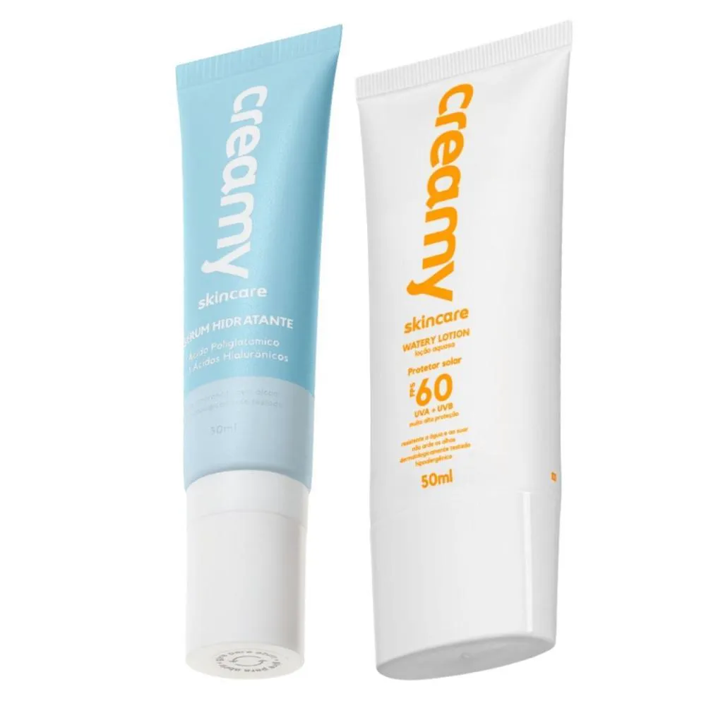 SéRUM FACIAL HIDRATANTE + PROTETOR SOLAR FPS 60 CREAMY SKINCARE