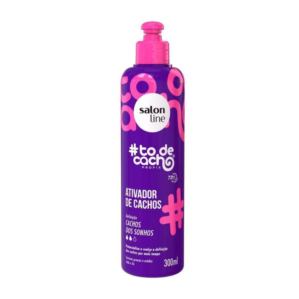 ATIVADOR DE CACHOS SALON LINE #TODECACHO DEFINIçãO CACHOS DOS SONHOS 300ML