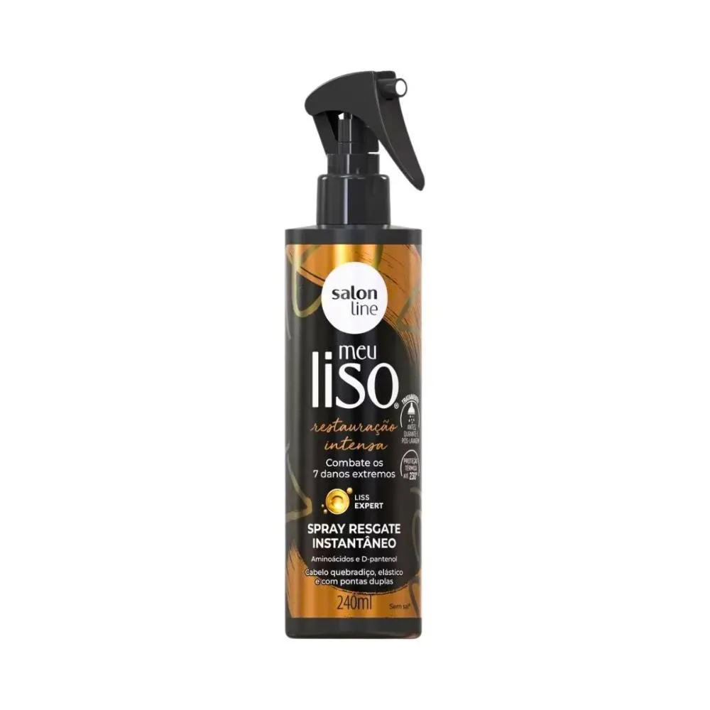 SPRAY RESGATE INSTANTâNEO SALON LINE MEU LISO RESTAURAçãO INTENSA 240ML