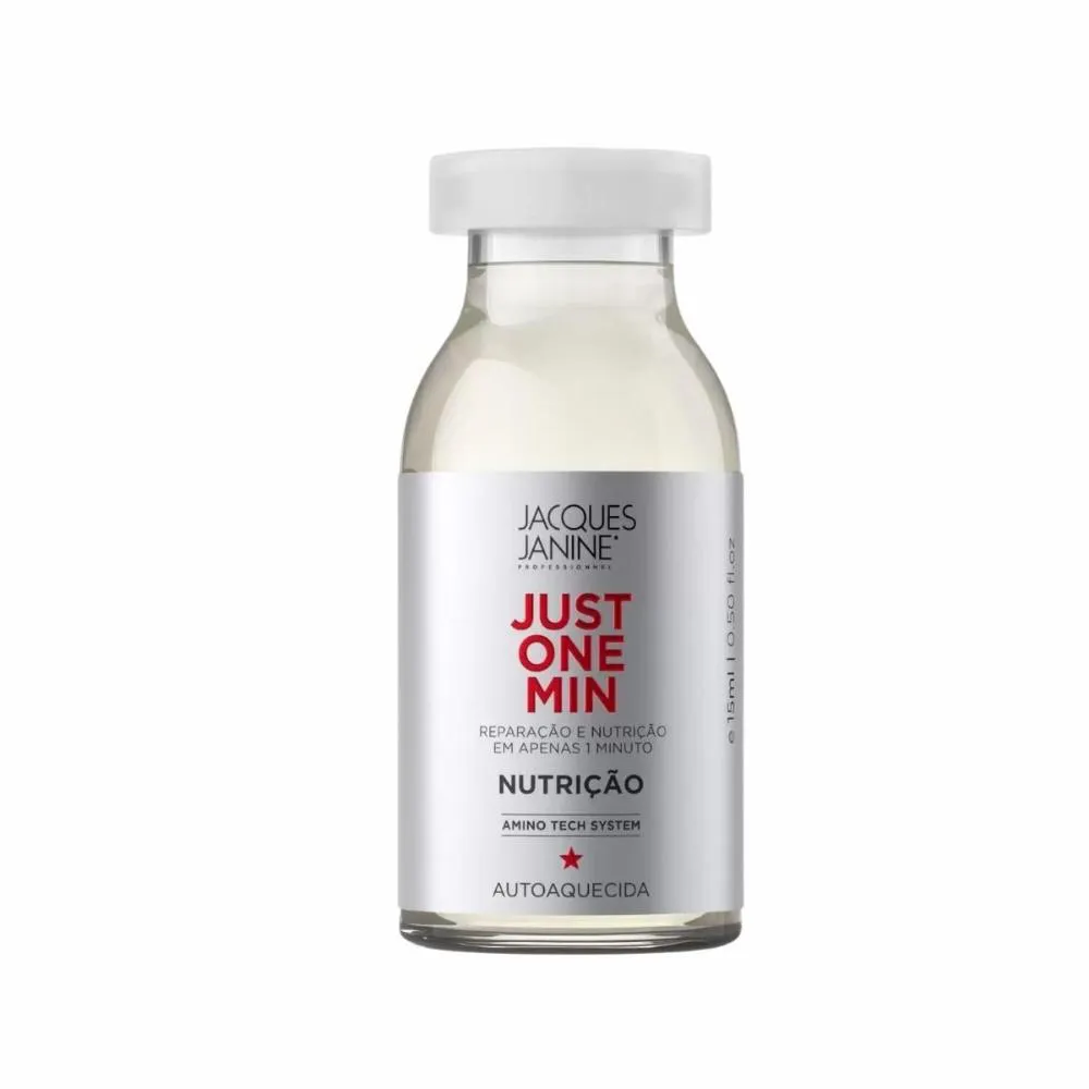 AMPOLA AUTOAQUECIDA JACQUES JANINE JUST ONE MIN NUTRIçãO 15ML