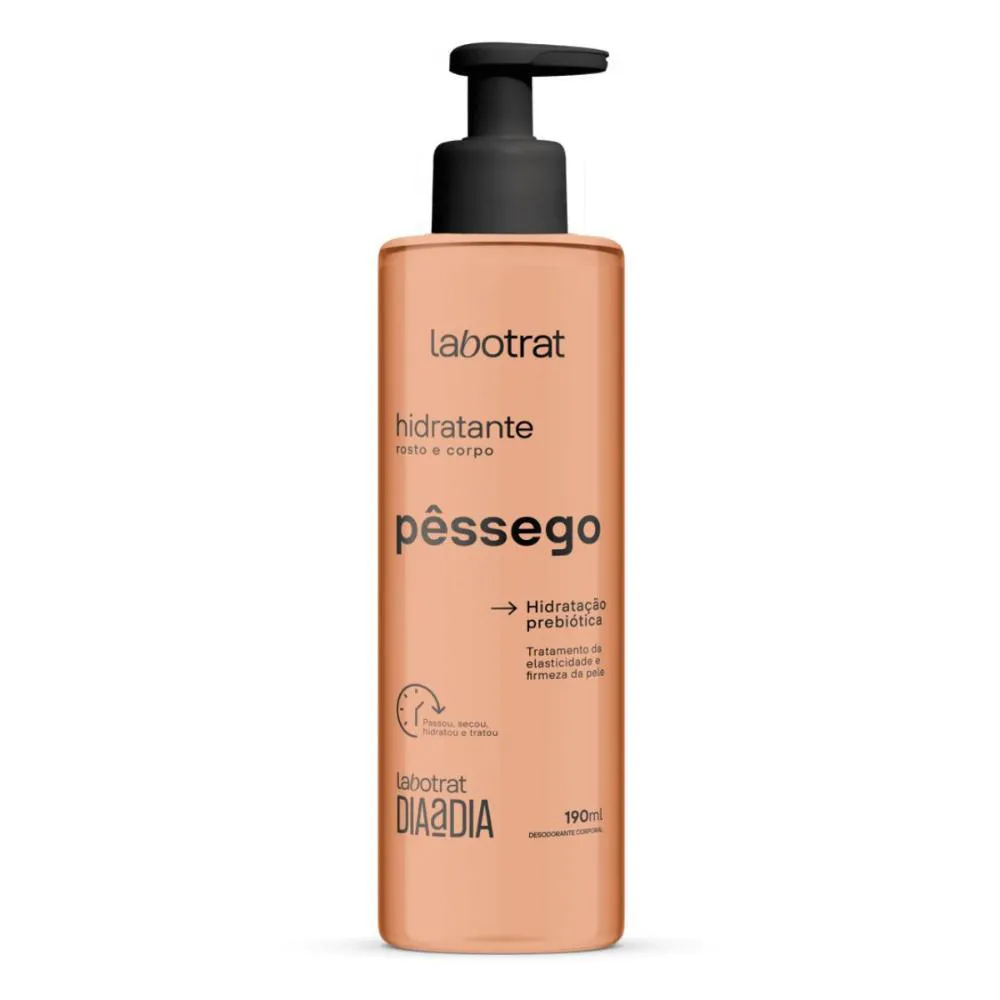 HIDRATANTE ROSTO E CORPO LABOTRAT PêSSEGO 190ML