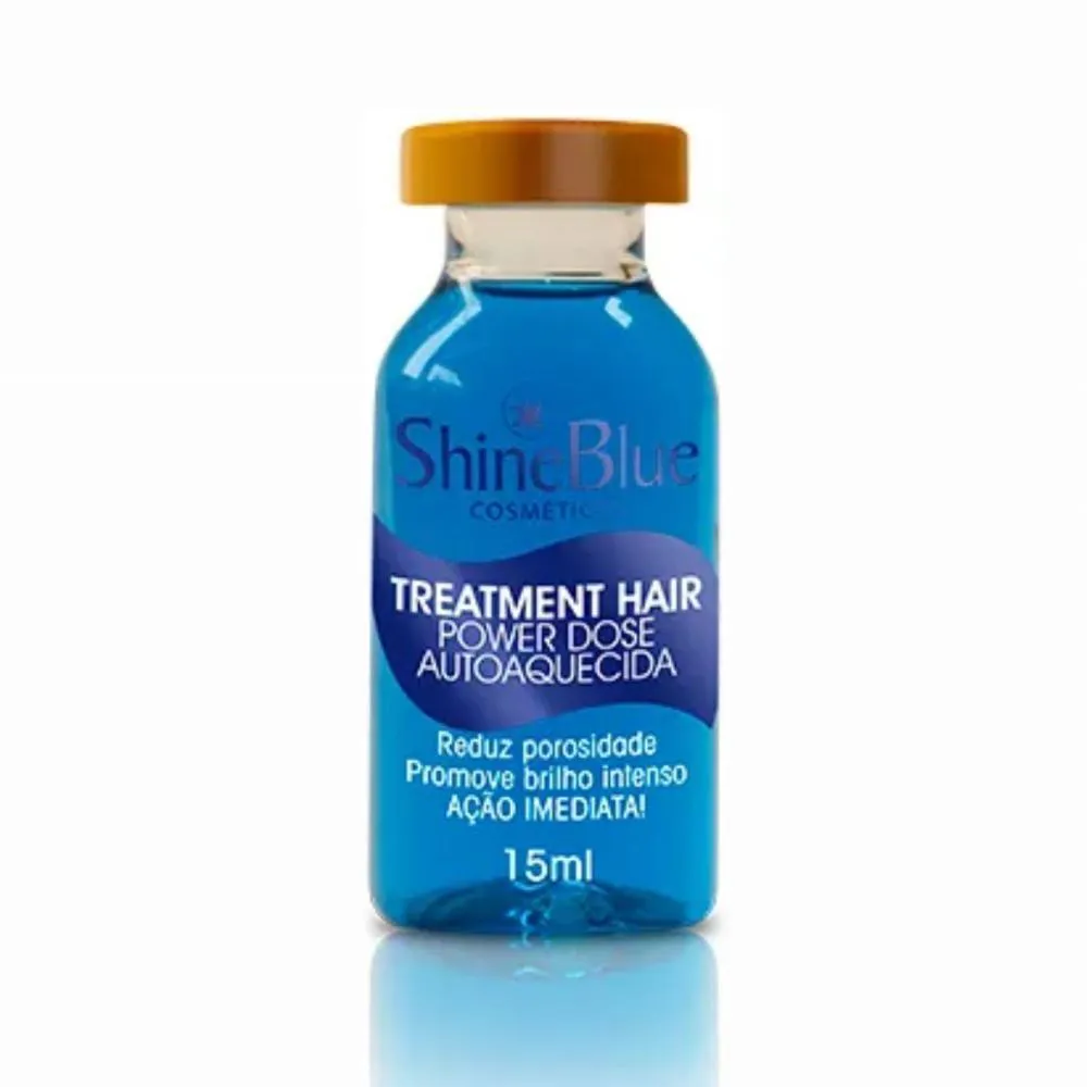 AMPOLA SHINE BLUE TREATMENT HAIR AUTOAQUECIDA 15ML