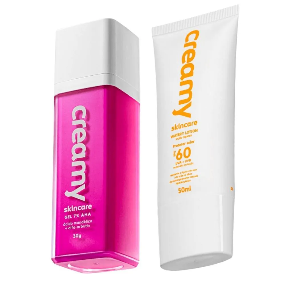 GEL CLAREADOR ANTIACNE + PROTETOR SOLAR FPS 60 CREAMY SKINCARE