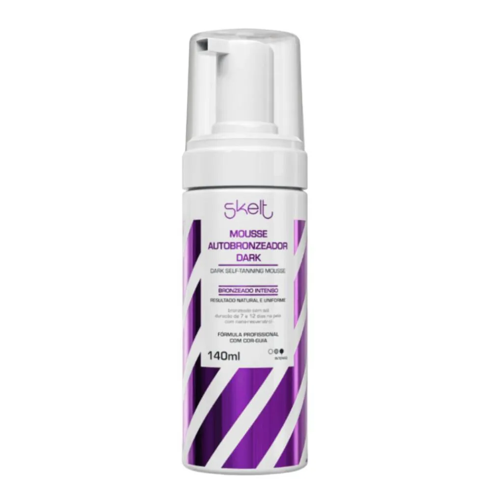 MOUSSE AUTOBRONZEADOR DARK SKELT BRONZEADO INTENSO 140ML