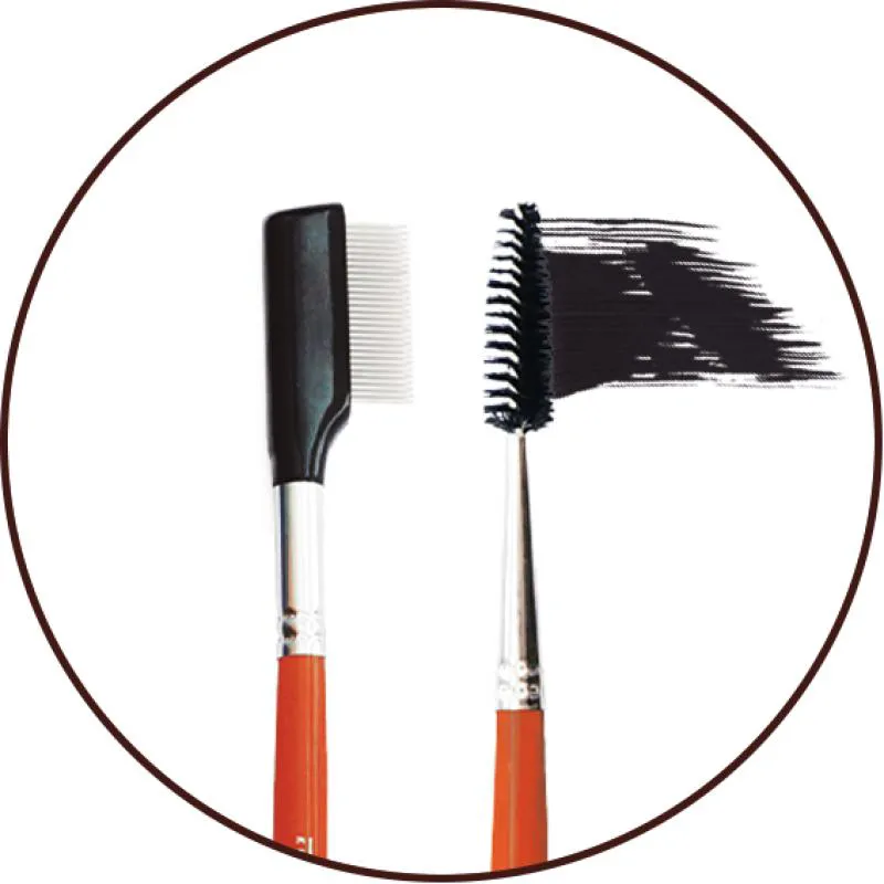PINCEL DUPLO PARA MODELAR BROWN LINE 35