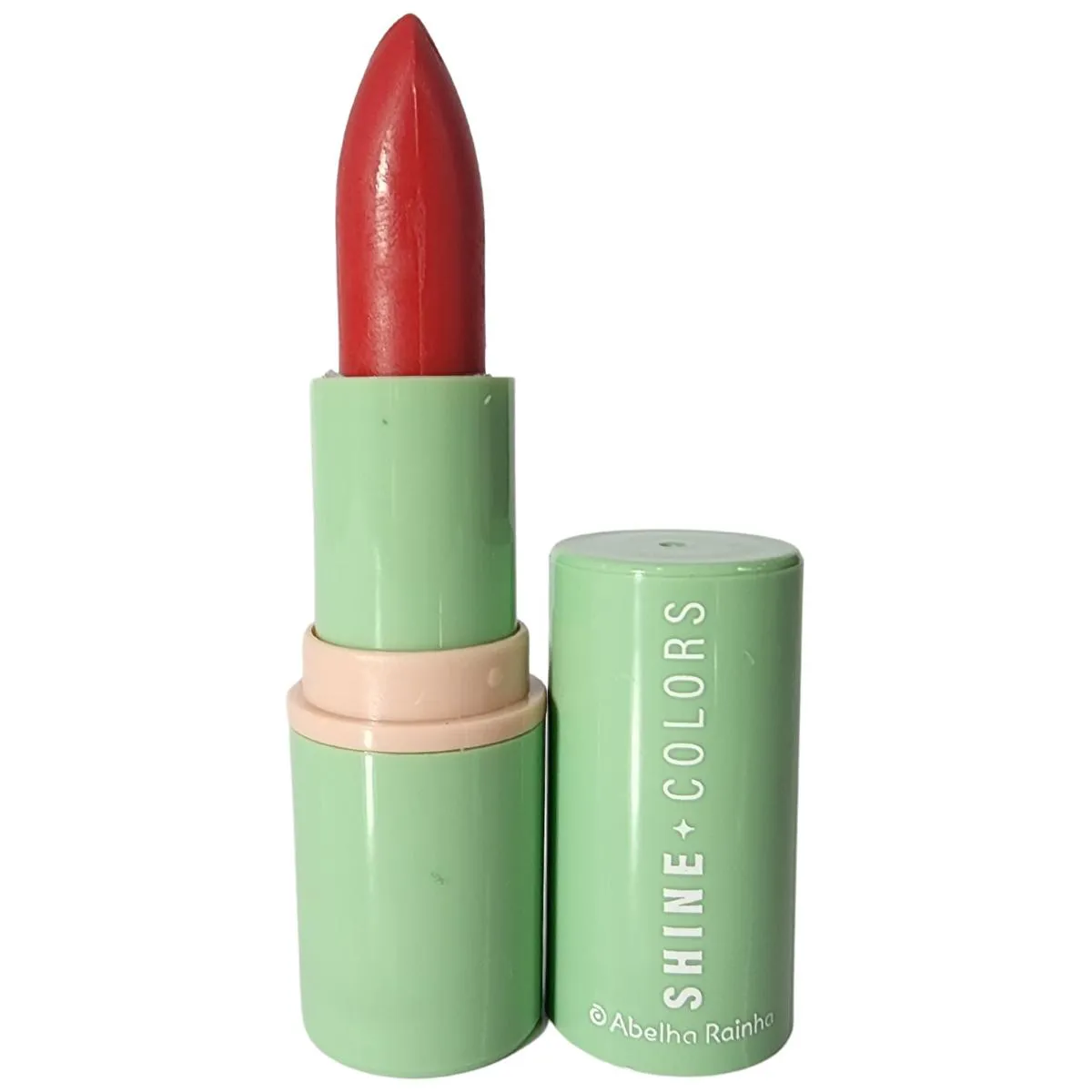 Batom Matte Aveludado Vermelho Fatal Shine Colors Abelha Rainha 4g