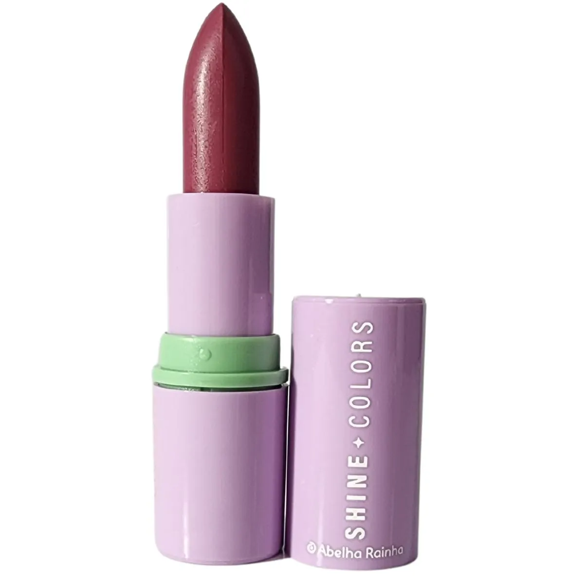 Batom Brilho Intenso Rosa Retrô Fps 15 Shine Colors Abelha Rainha 3,7g
