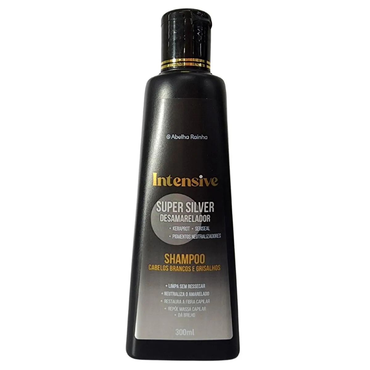 Shampoo Matizador Abelha Rainha Super Silver Intensive Cabelos Brancos e Grisalhos 300ml