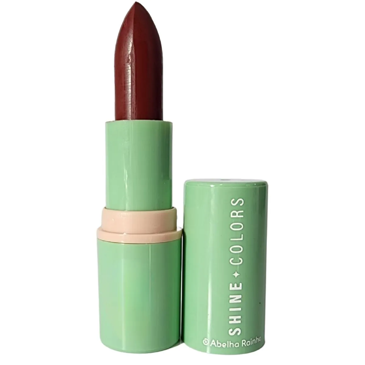 Batom Matte Aveludado Vinho Marsala Shine Colors Abelha Rainha 4g
