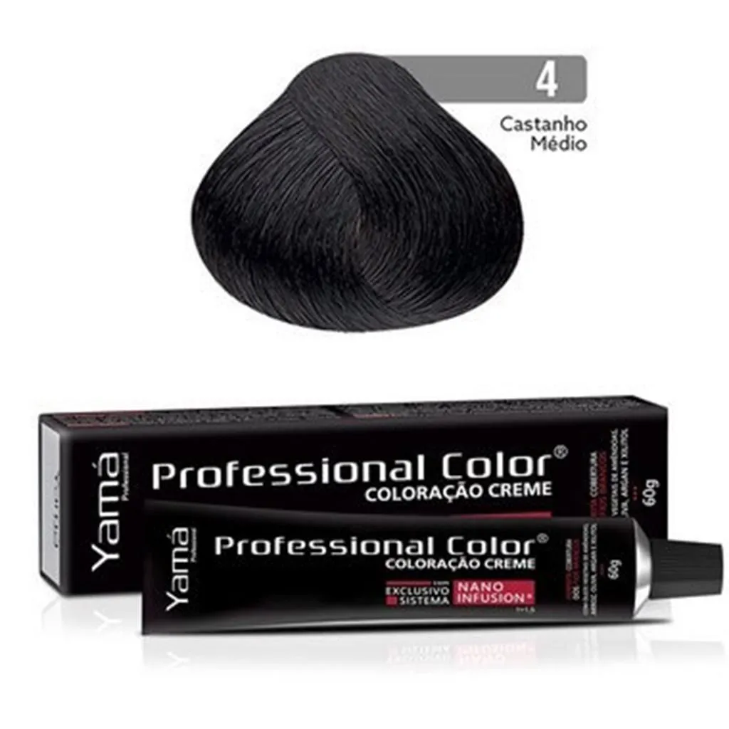 Coloração Professional Color Nano Infusion 4.0 Castanho Médio Yamá