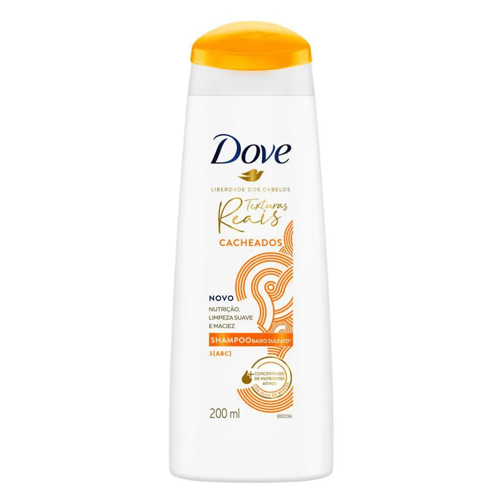 SHAMPOO DOVE TEXTURAS REAIS CACHOS 200ML