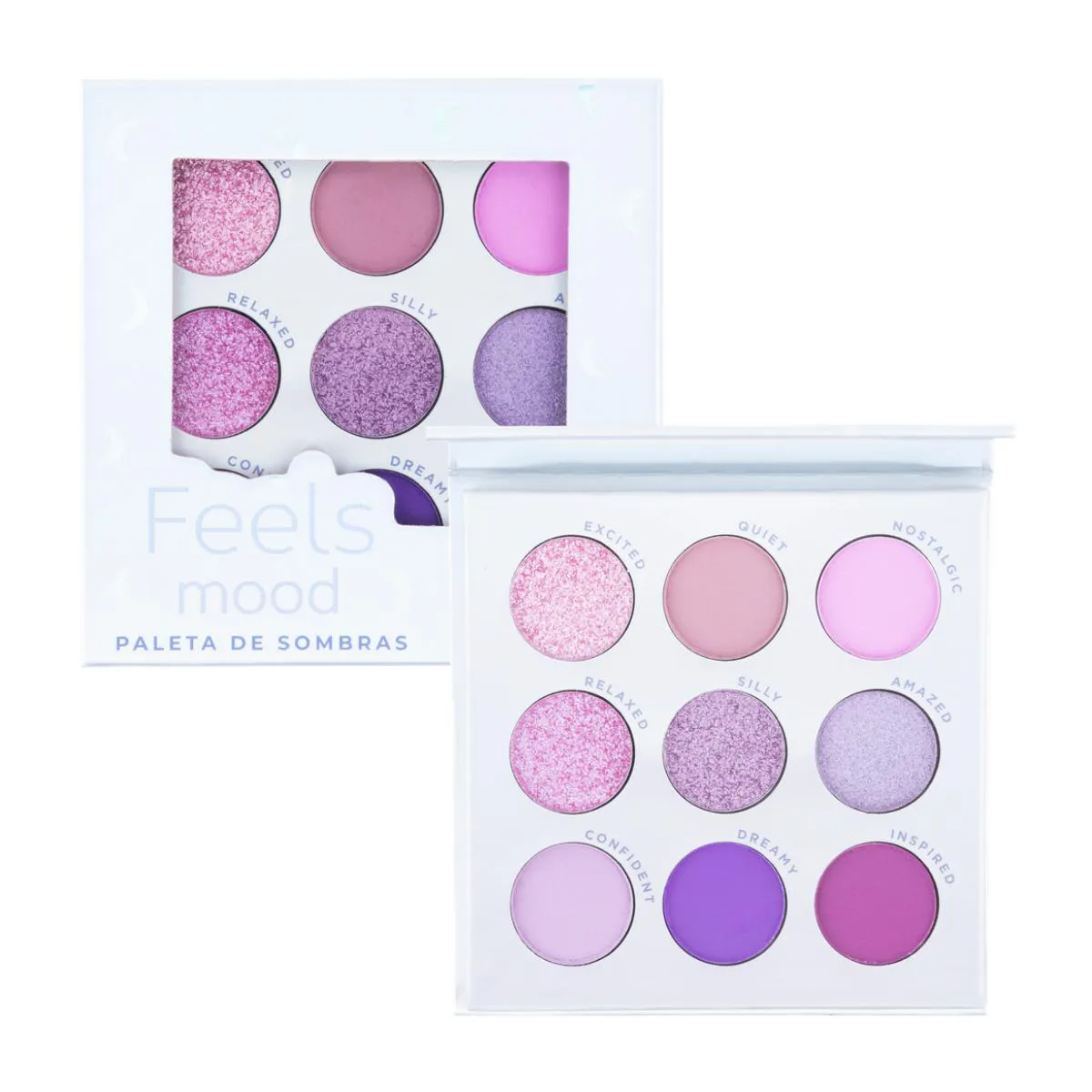 PALETA DE SOMBRAS METáLICAS E MATTE FEELS MOOD RUBY ROSE