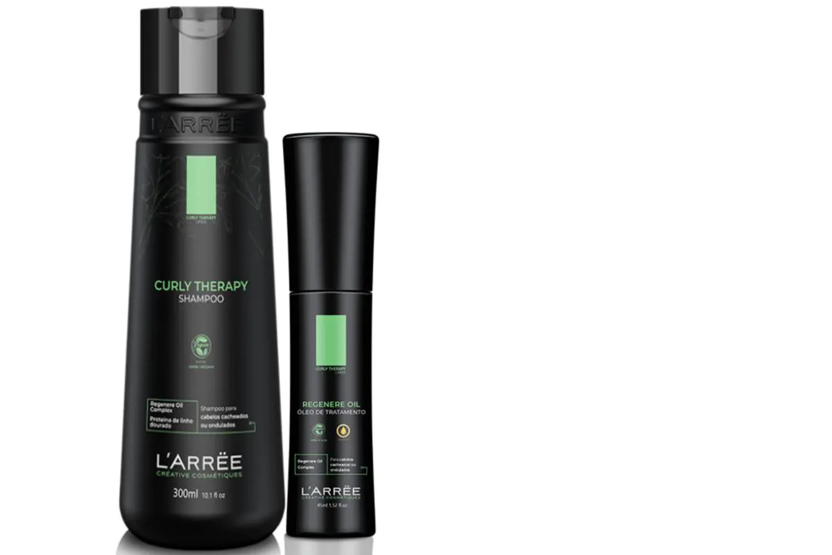L´Arrëe Curly Therapy Kit Shampoo 300ml E Óleo Regenere 45ml