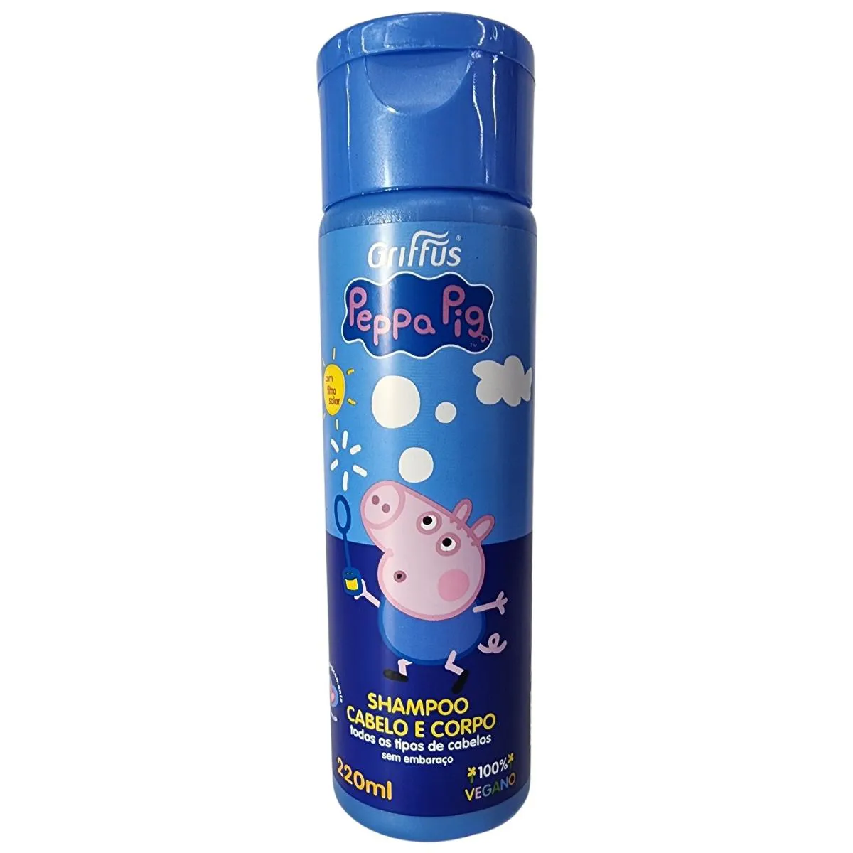 SHAMPOO CABELO E CORPO VEGANO GEORGE PEPPA PIG GRIFFUS 220ML