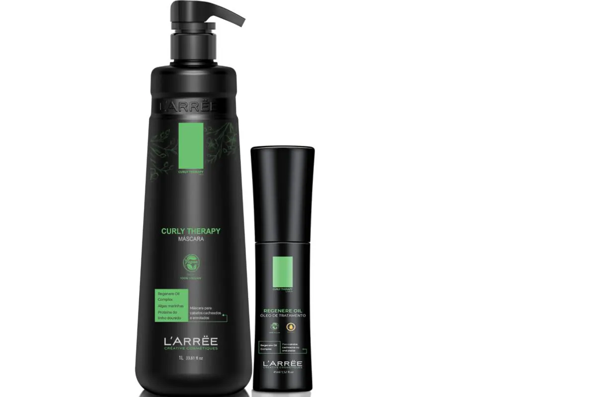 L´ARRËE CURLY THERAPY KIT SHAMPOO 1L E ÓLEO REGENERE - 45ML