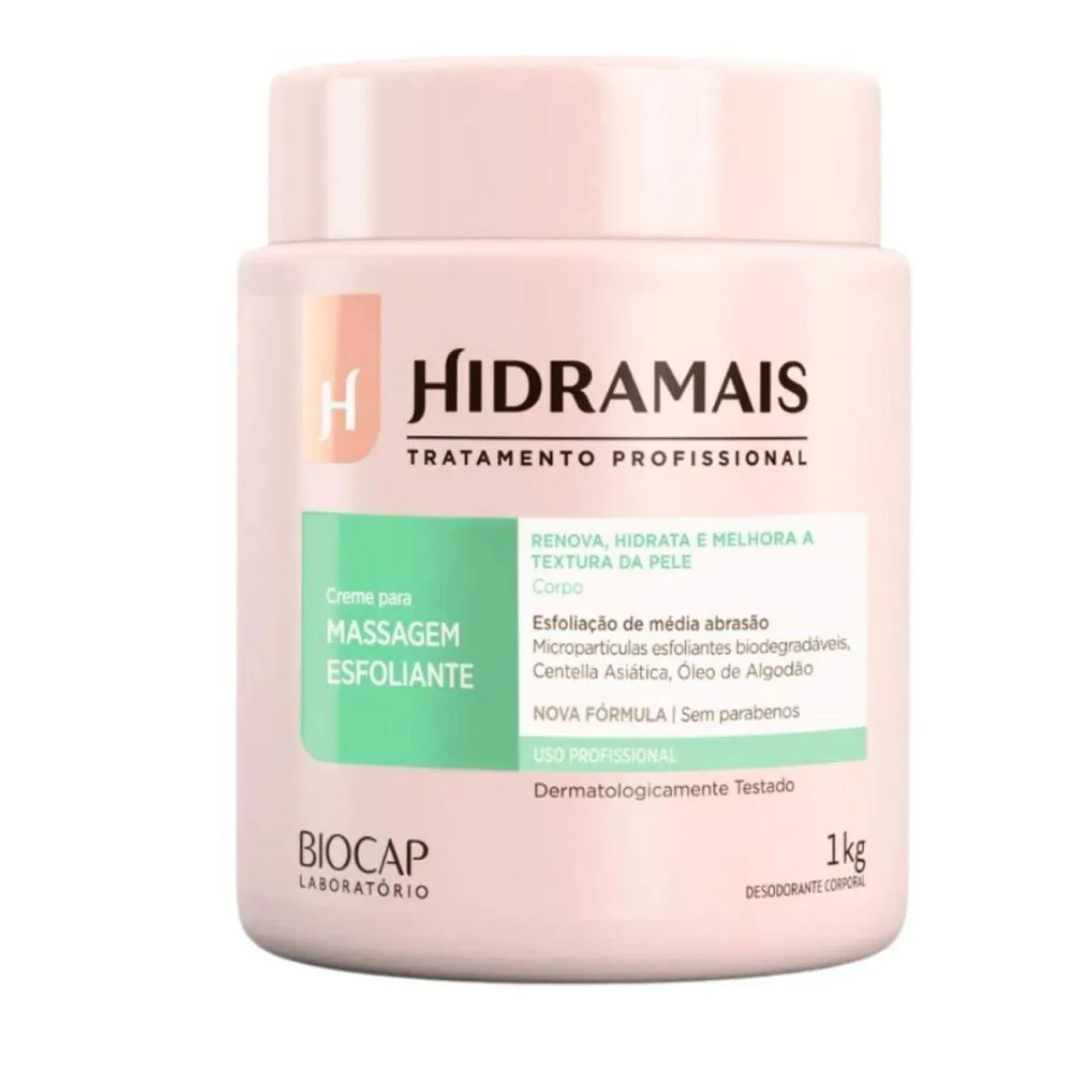CREME ESFOLIANTE MASSAGEM CORPORAL HIDRAMAIS - RENOVAçãO DA PELE 1KG