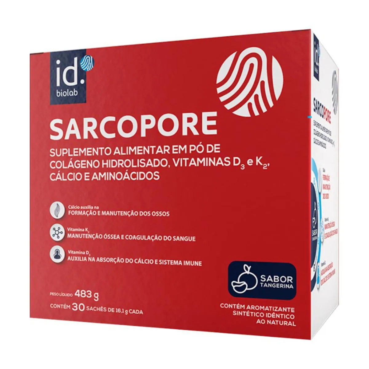 SARCOPORE COLáGENO HIDROLISADO TANGERINA 30 SACHêS DE 16,1G CADA