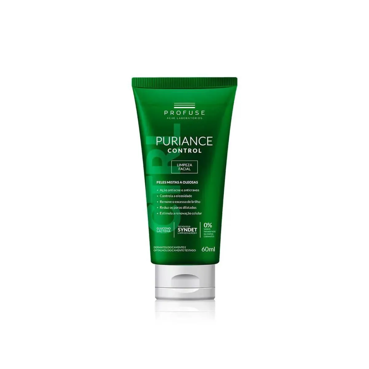 PURIANCE CONTROL LIMPEZA FACIAL PELES MISTAS A OLEOSAS 60ML PROFUSE
