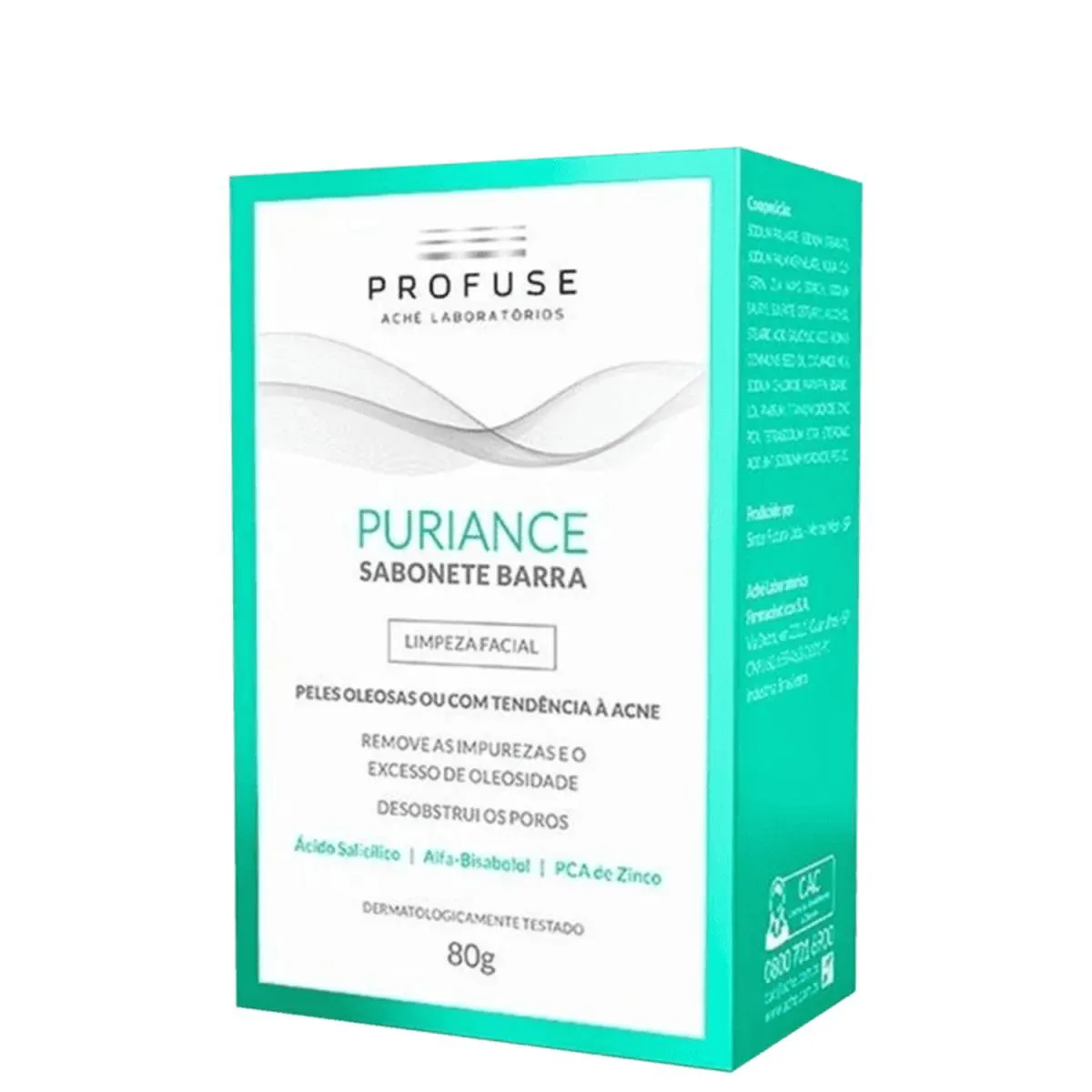 PROFUSE PURIANCE SABONETE BARRA FACIAL PELES OLEOSAS OU ACNEICA 80G