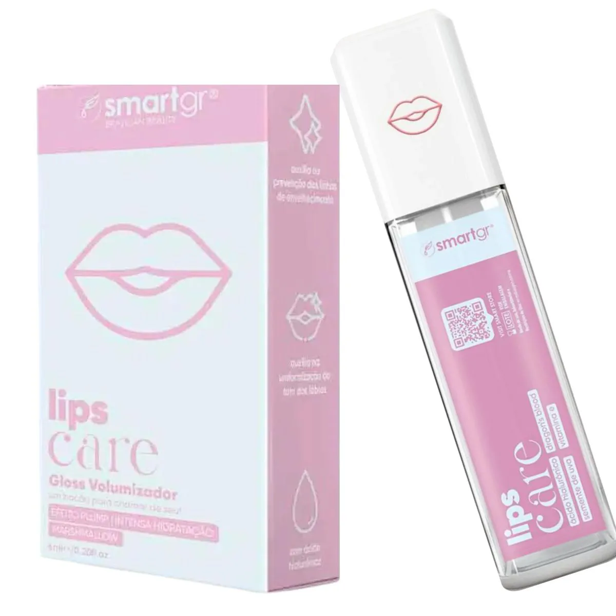 SMART LIPS CARE - GLOSS VOLUMIZADOR DE MARSHMALLOW - SMART GR