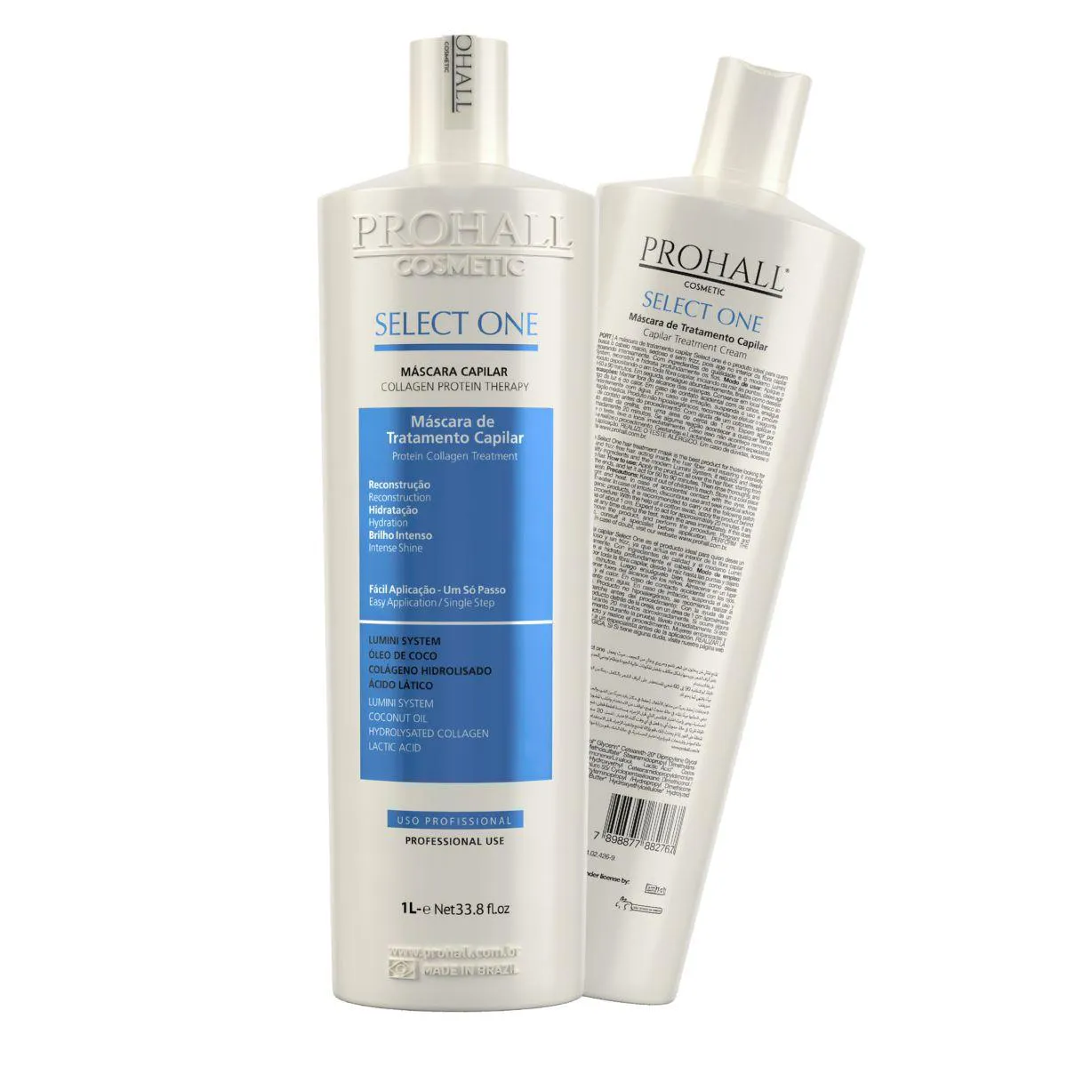 PROHALL SELECT ONE 1L PROGRESSIVA ORGâNICO SEM FORMOL