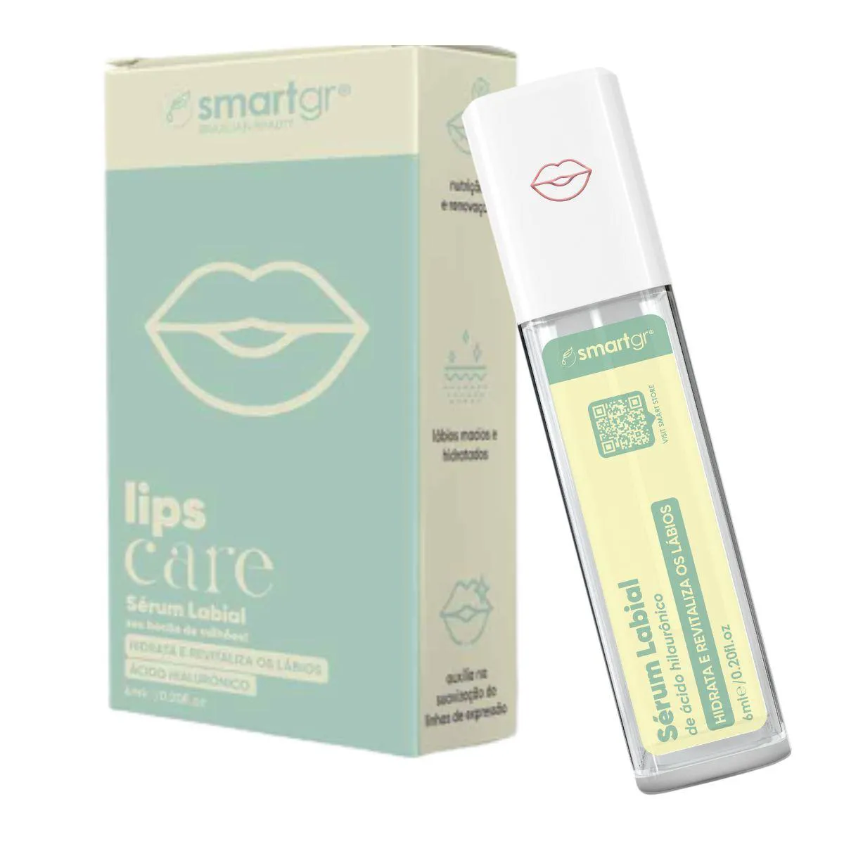 SERUM LABIAL VOLUME C/ HIDRATANTE ÁCIDO HIALURONICO SMARTGR