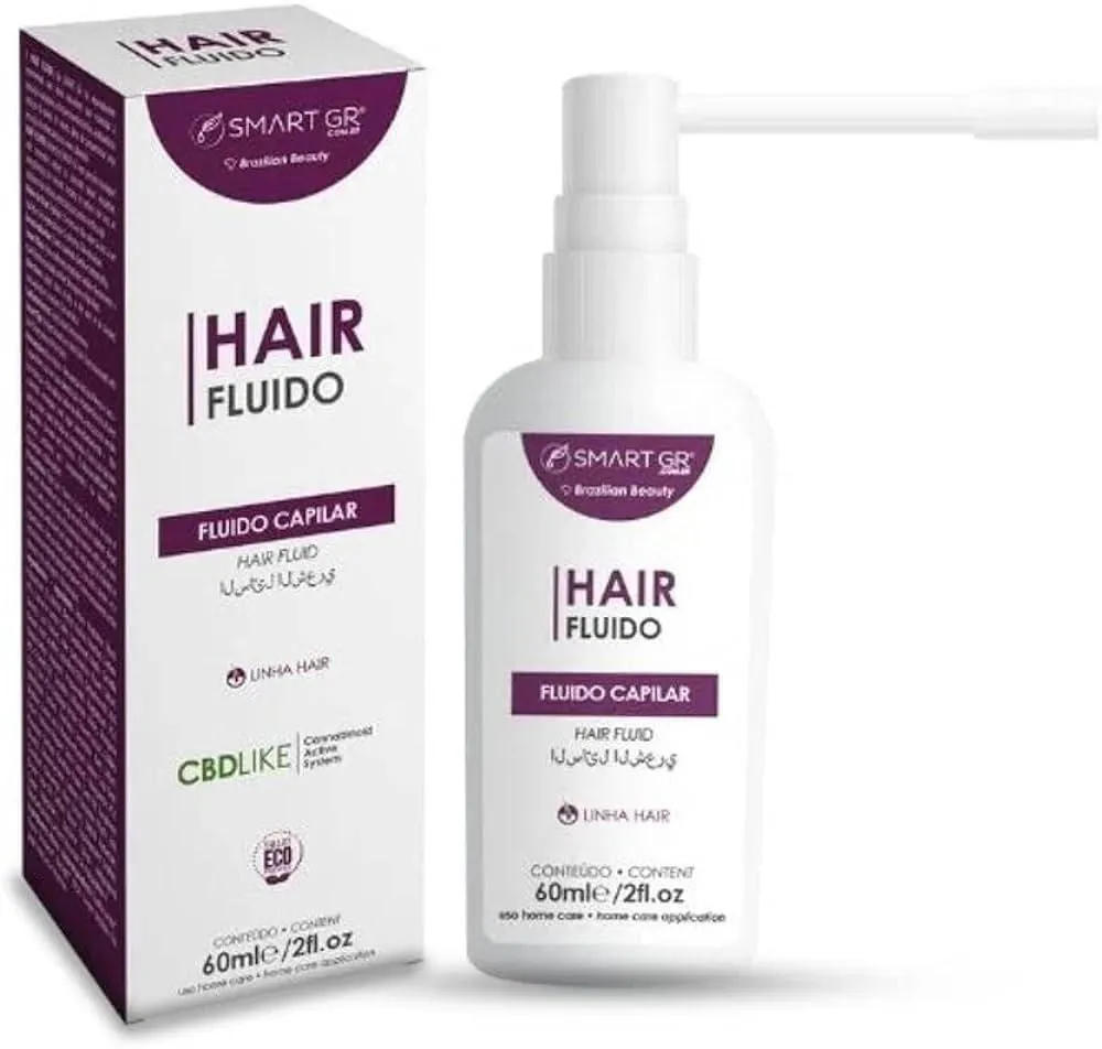 HAIR FLUíDO CAPILAR CRESCIMENTO FORTALECIMENTO ANTIQUEDAS 60ML SMART GR