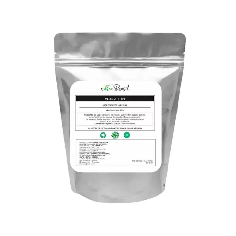 CHá DE MELISSA GOURMET TEA BRASIL 30G